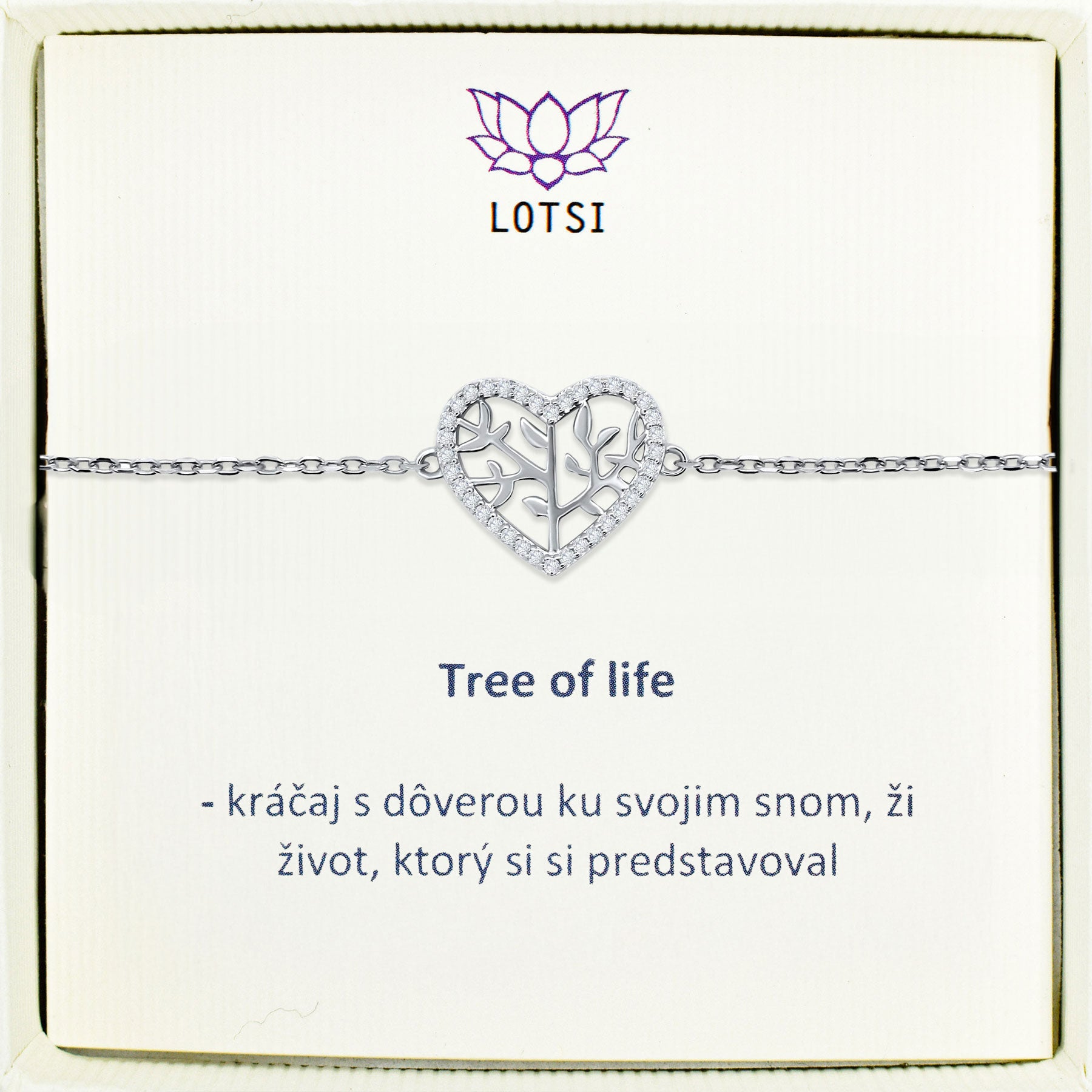 Strieborný náramok Tree of life