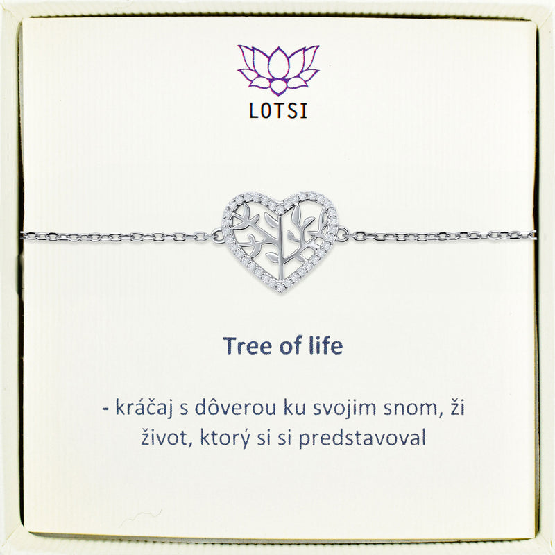 Strieborný náramok Tree of life
