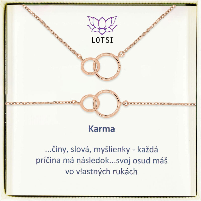 Strieborný set Karma