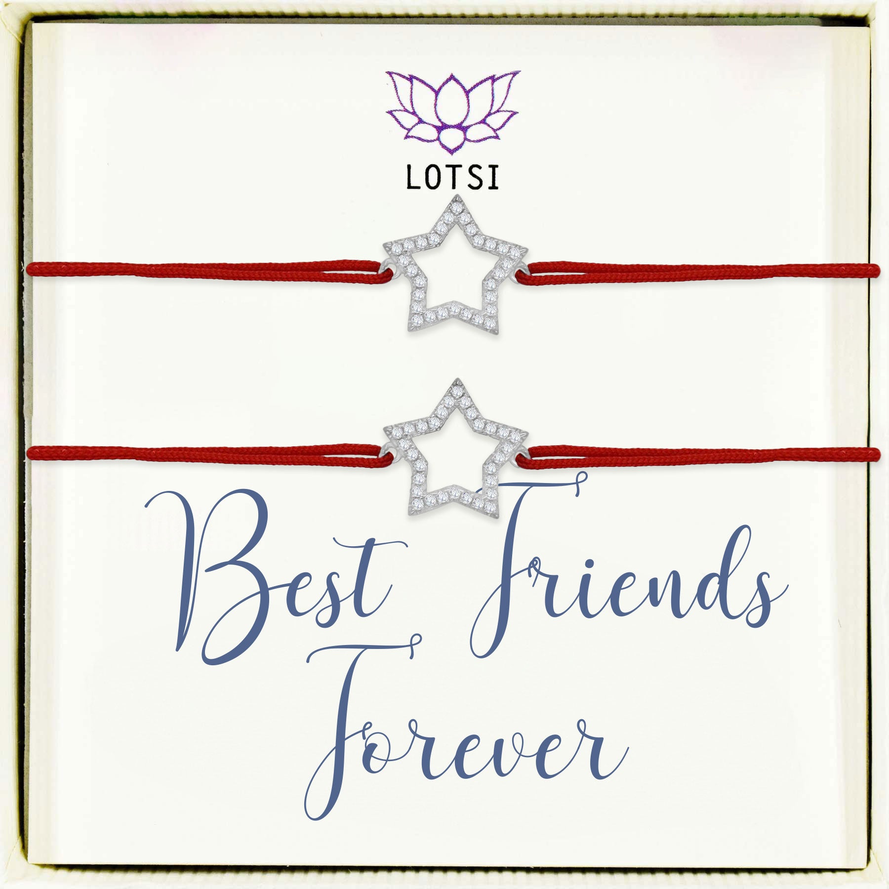 Strieborné náramky Best friends forever