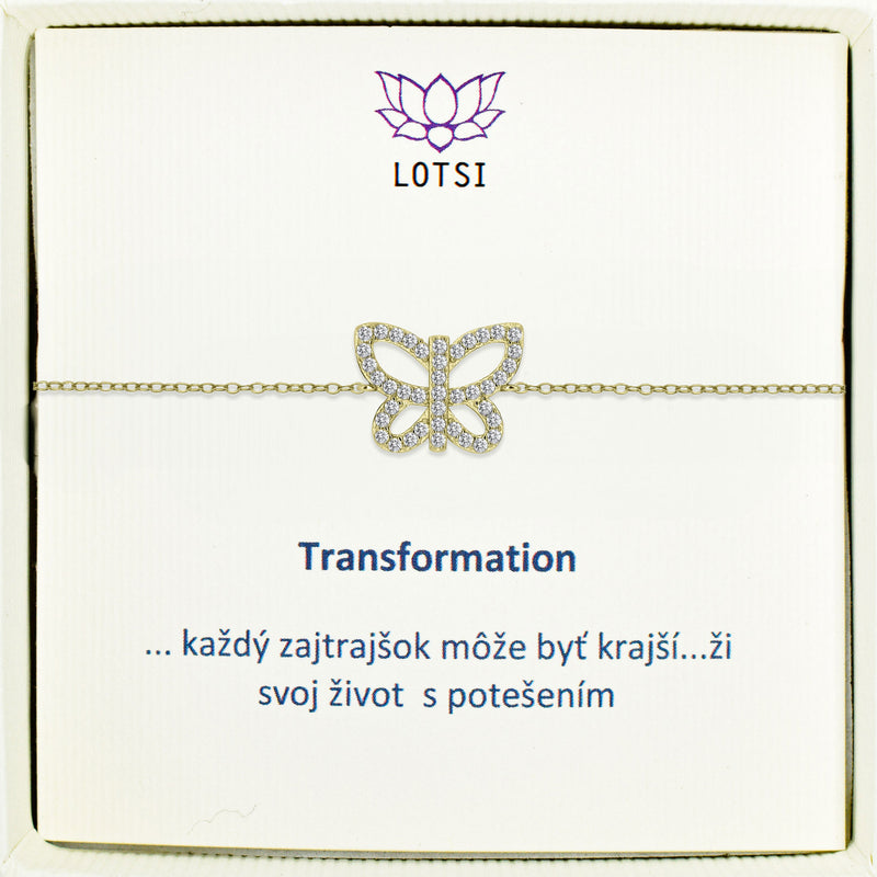 Strieborný náramok Transformation