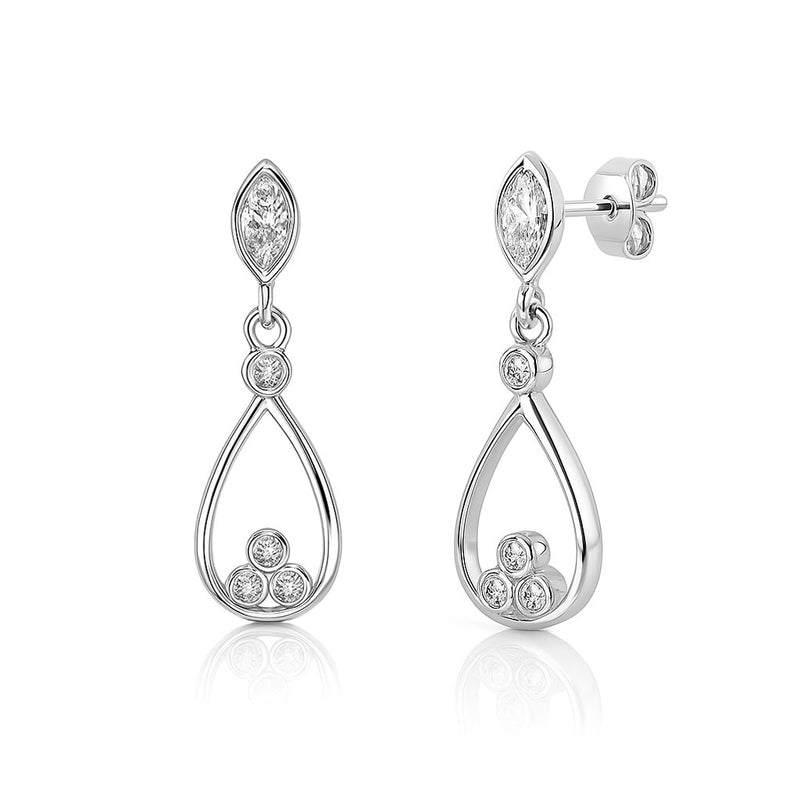 Strieborné náušnice