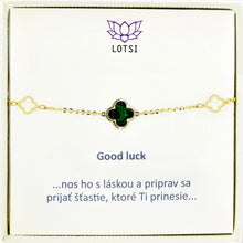 Zlatý náramok Good luck