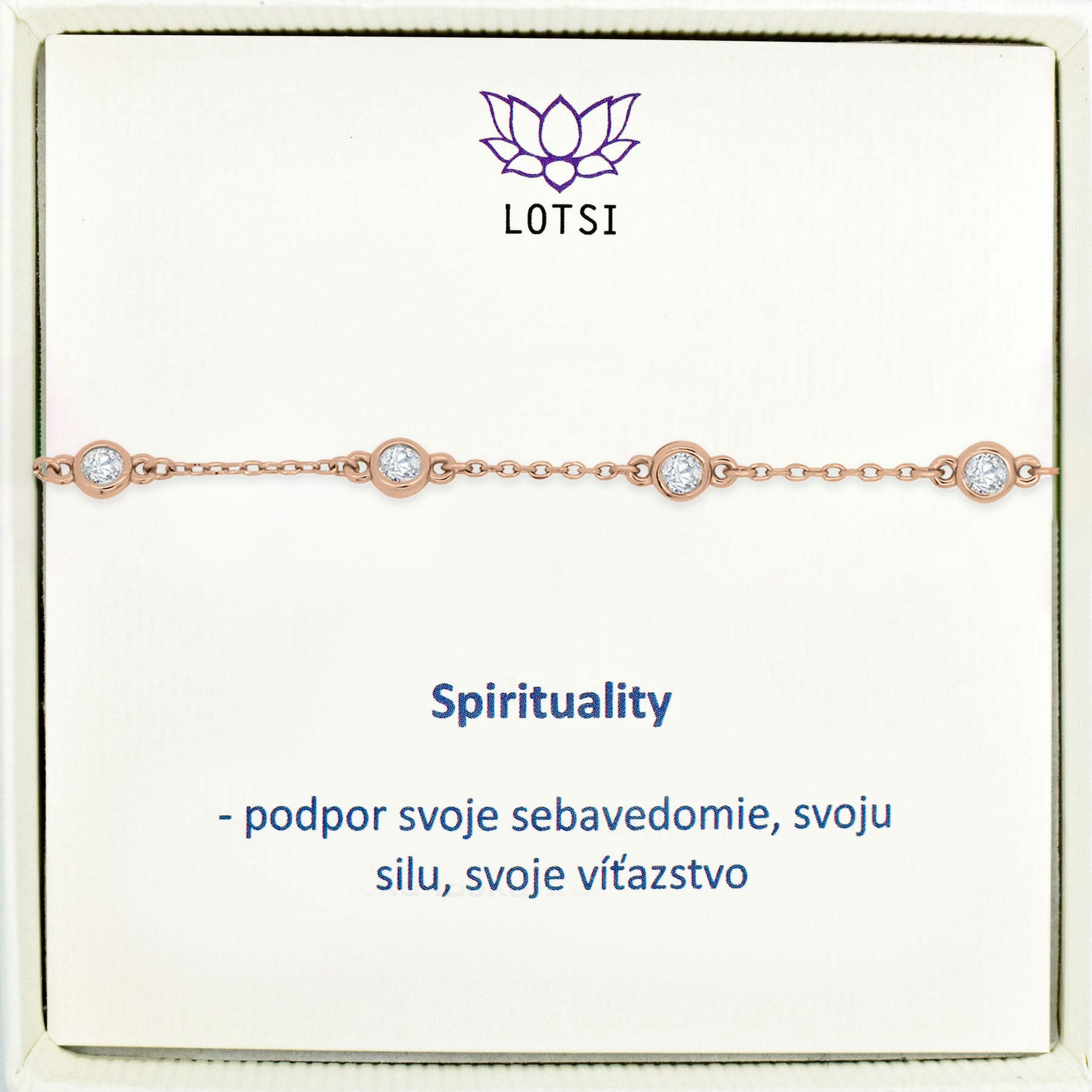 Strieborný náramok Spirituality