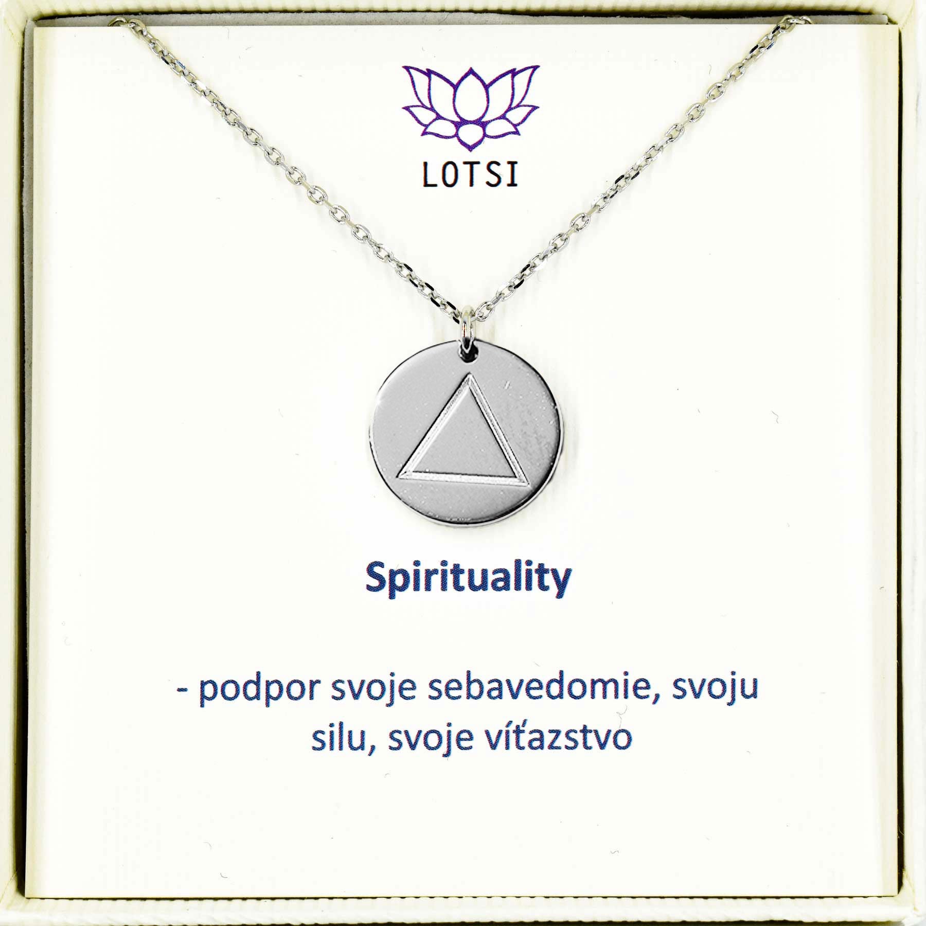 Strieborná retiazka Spirituality OHEŇ