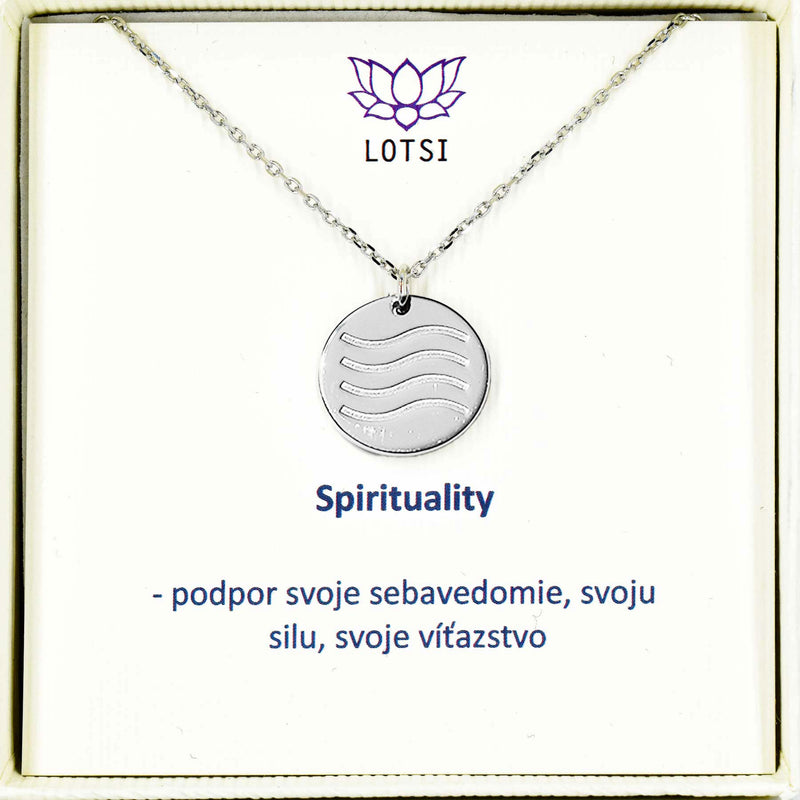 Strieborná retiazka Spirituality VODA