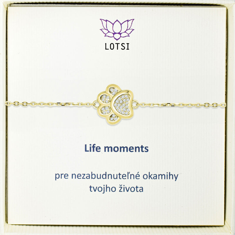 Strieborný náramok Life moments