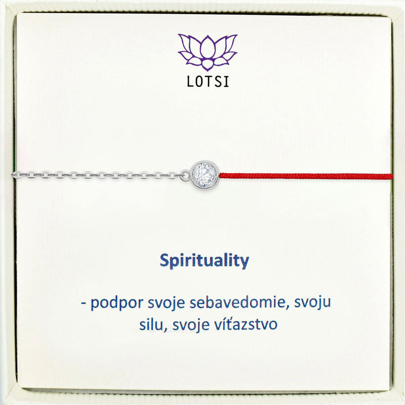 Strieborný náramok Spirituality