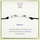 Strieborný náramok Balance