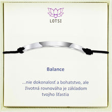 Strieborný náramok Balance