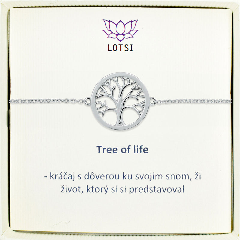 Strieborný náramok Tree of life