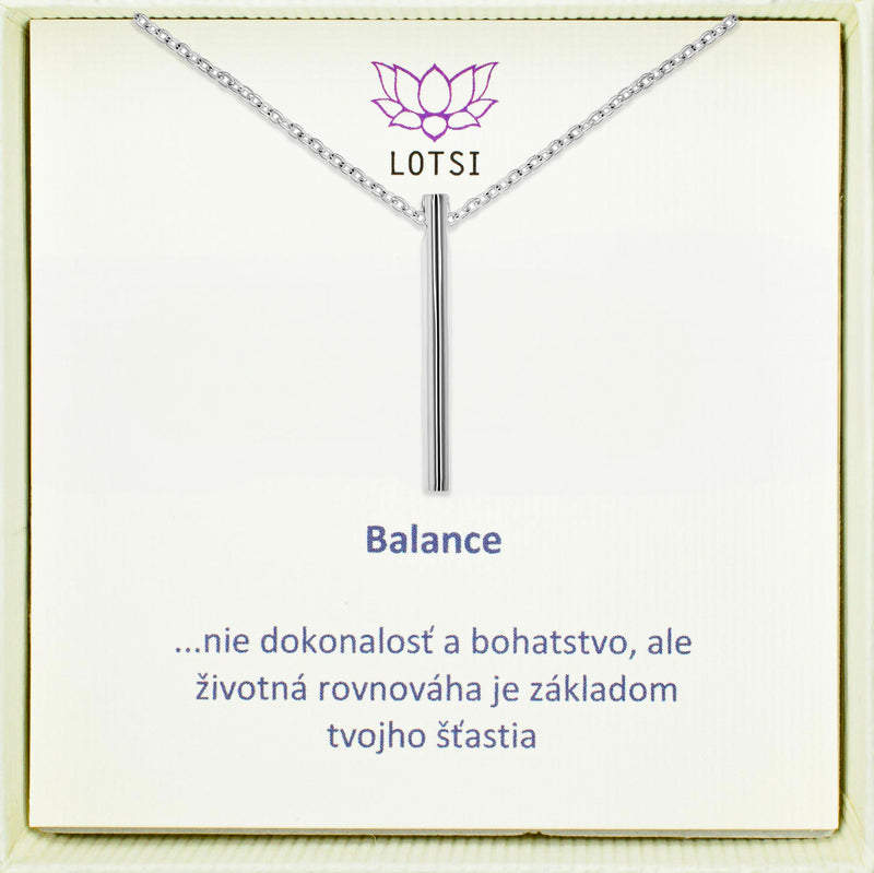 Strieborná retiazka Balance