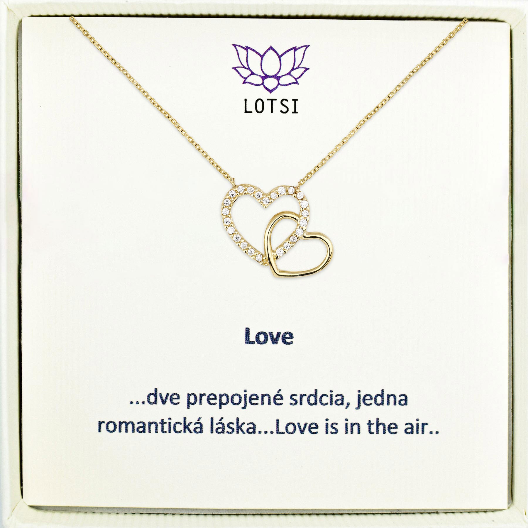 Zlatá retiazka Love gold