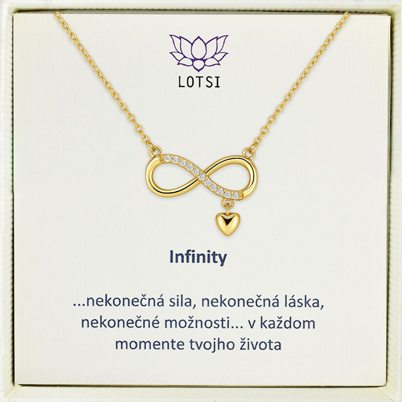 Strieborná retiazka Infinity