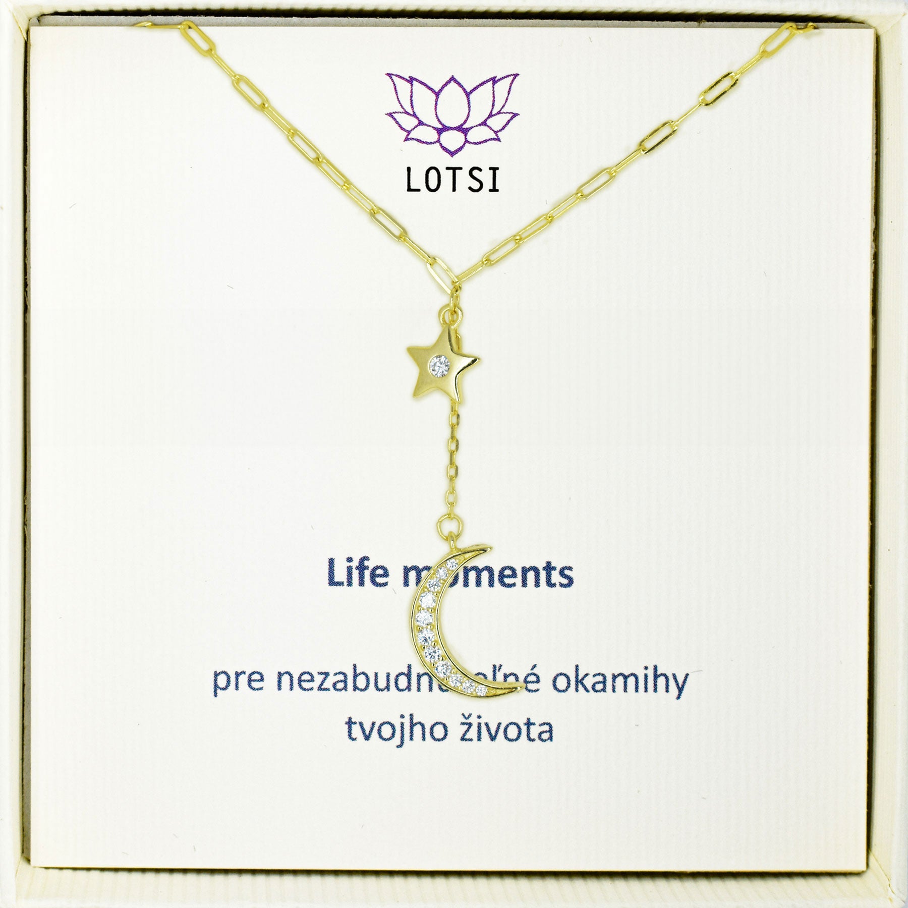 Strieborná retiazka Life moments