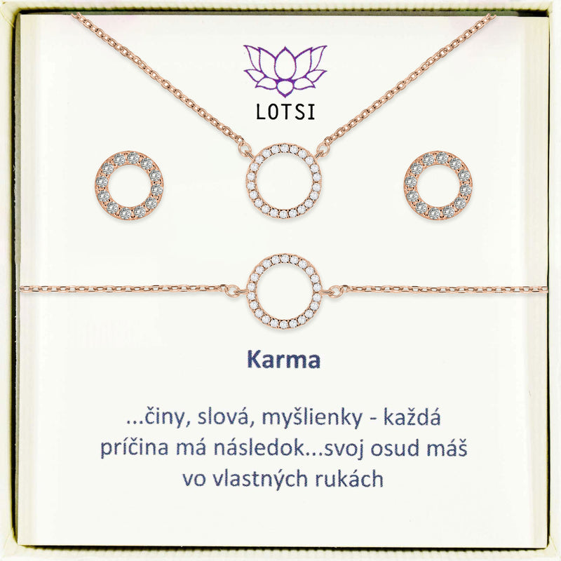 Strieborný set Karma