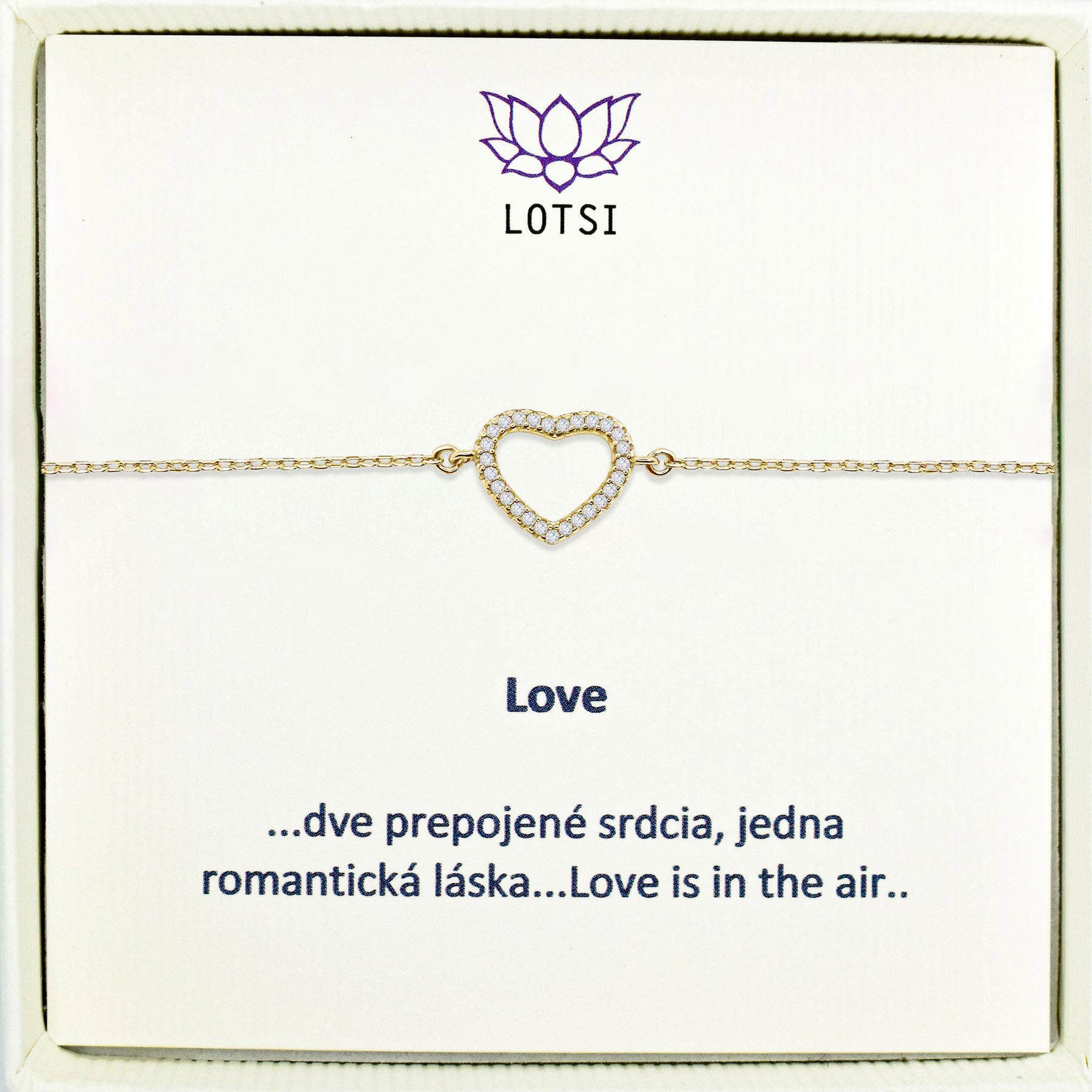 Strieborný náramok Love