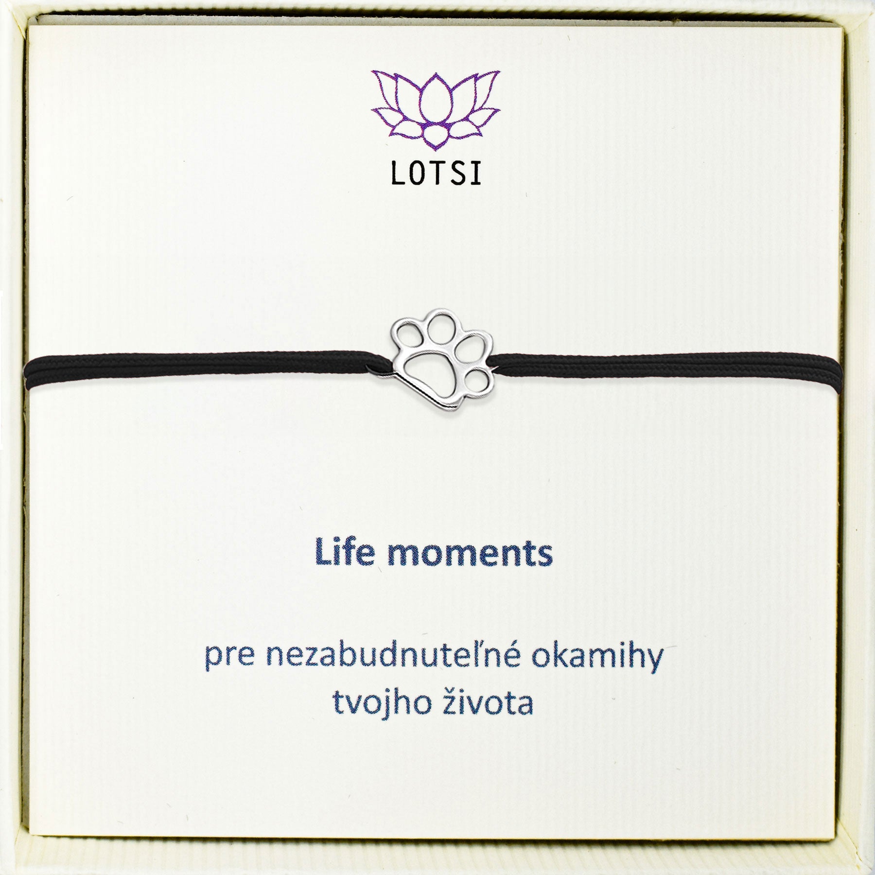 Strieborný náramok Life moments