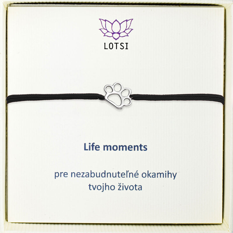 Strieborný náramok Life moments