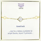 Zlatý náramok Good luck
