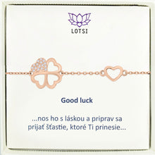 Strieborný náramok Good Luck