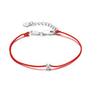 Strieborný náramok s diamantom