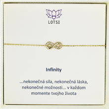 Zlatý náramok Infinity gold