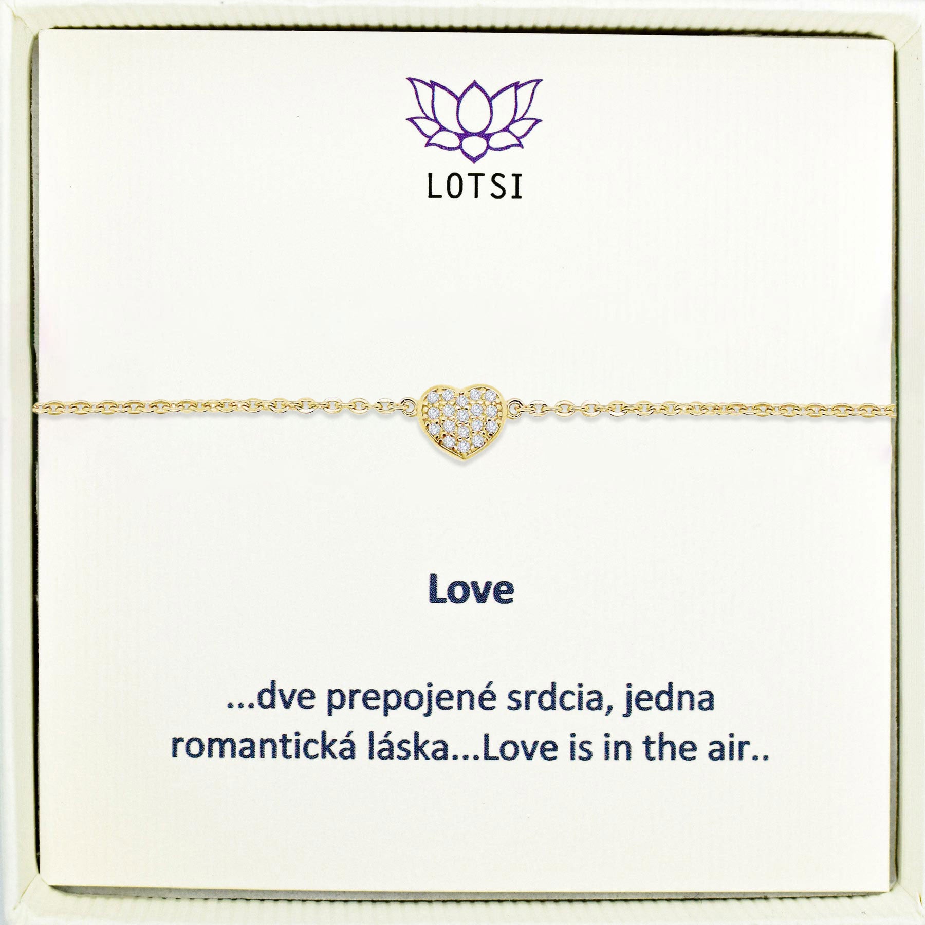 Strieborný náramok Love