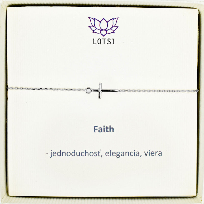 Zlatý náramok Faith