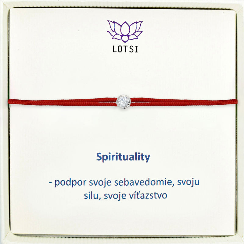 Strieborný náramok Spirituality Diamond