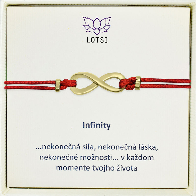 Strieborný náramok Infinity