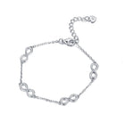 Strieborný náramok Infinity