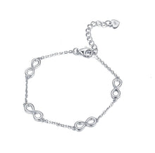 Strieborný náramok Infinity