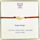 Zlatý náramok Angel wings