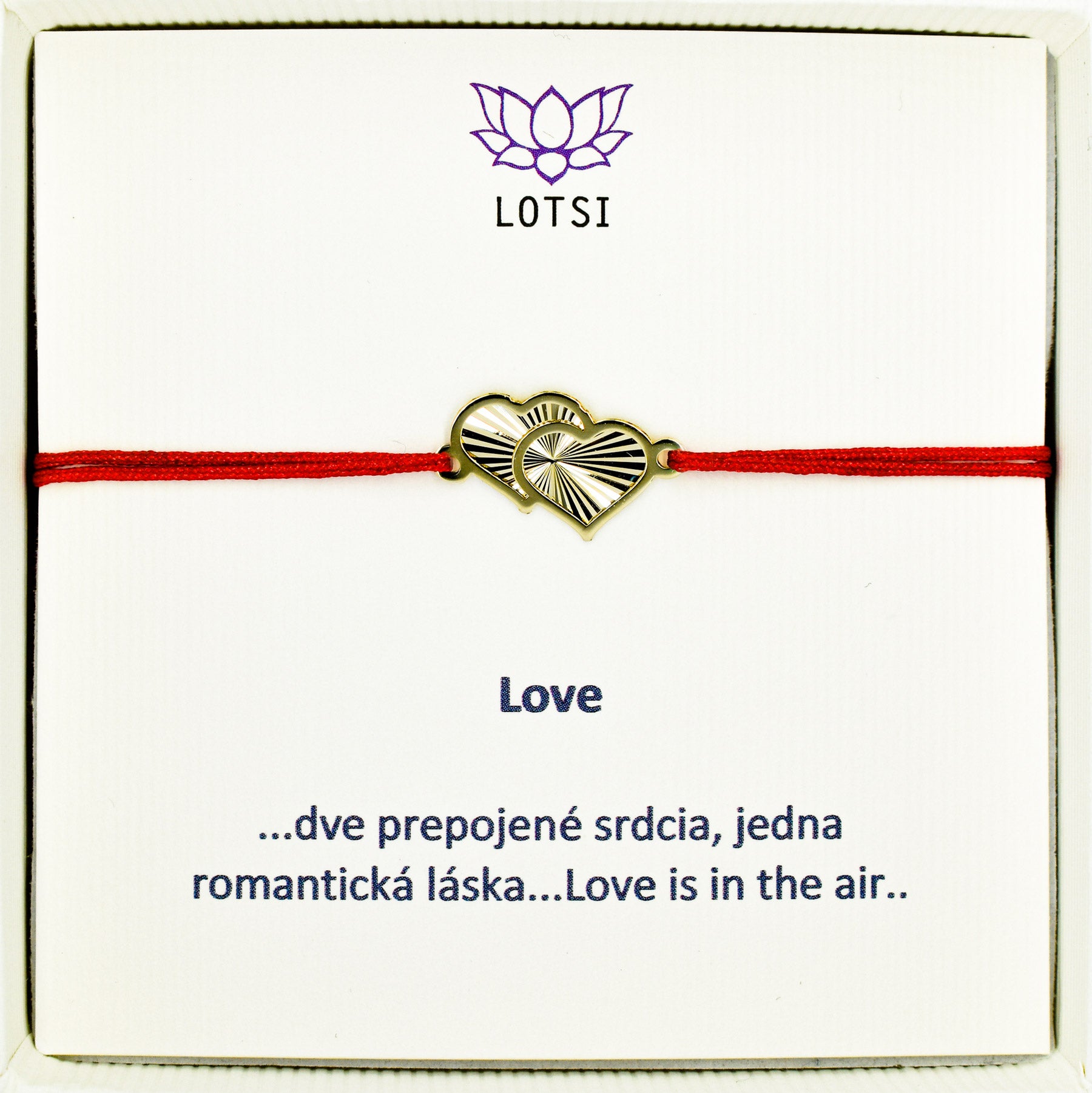 Zlatý náramok Love