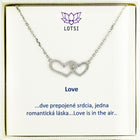 Strieborná retiazka Love