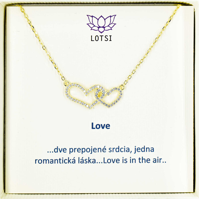 Strieborná retiazka Love