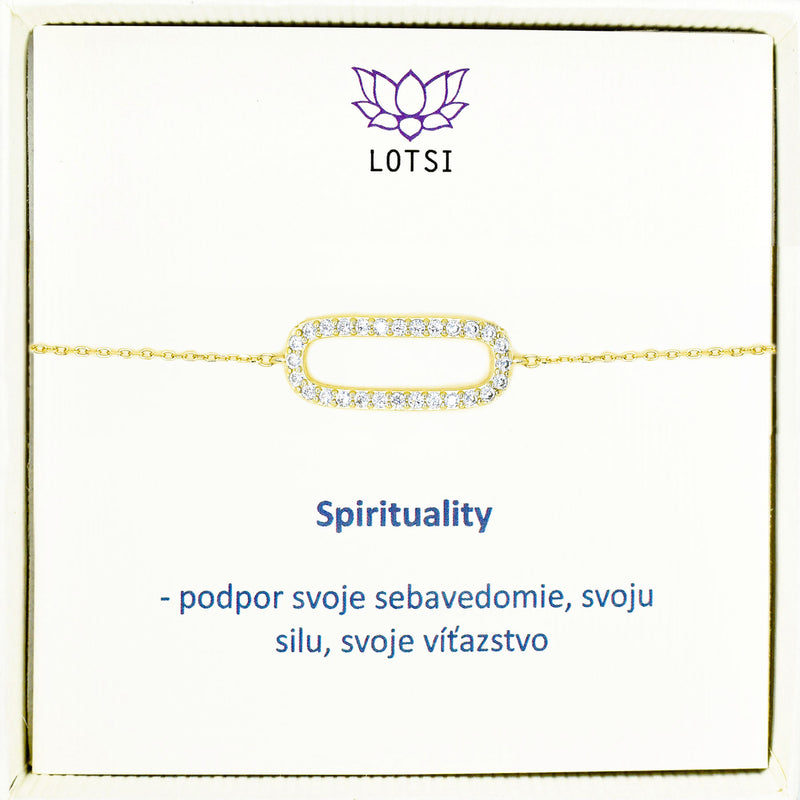 Strieborný náramok Spirituality