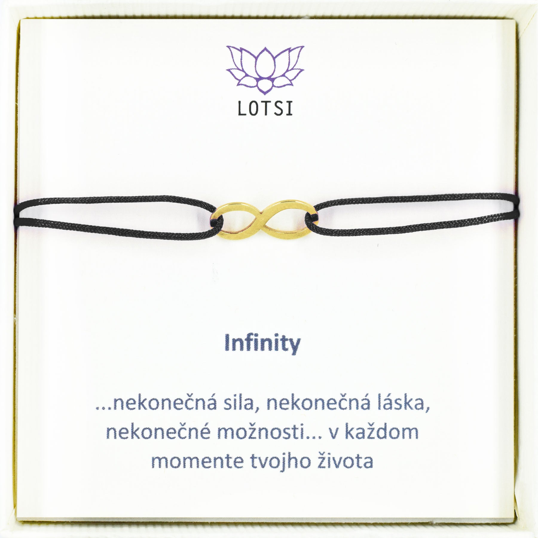 Zlatý náramok Infinity gold