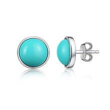 Strieborné náušnice s polodrahokamom