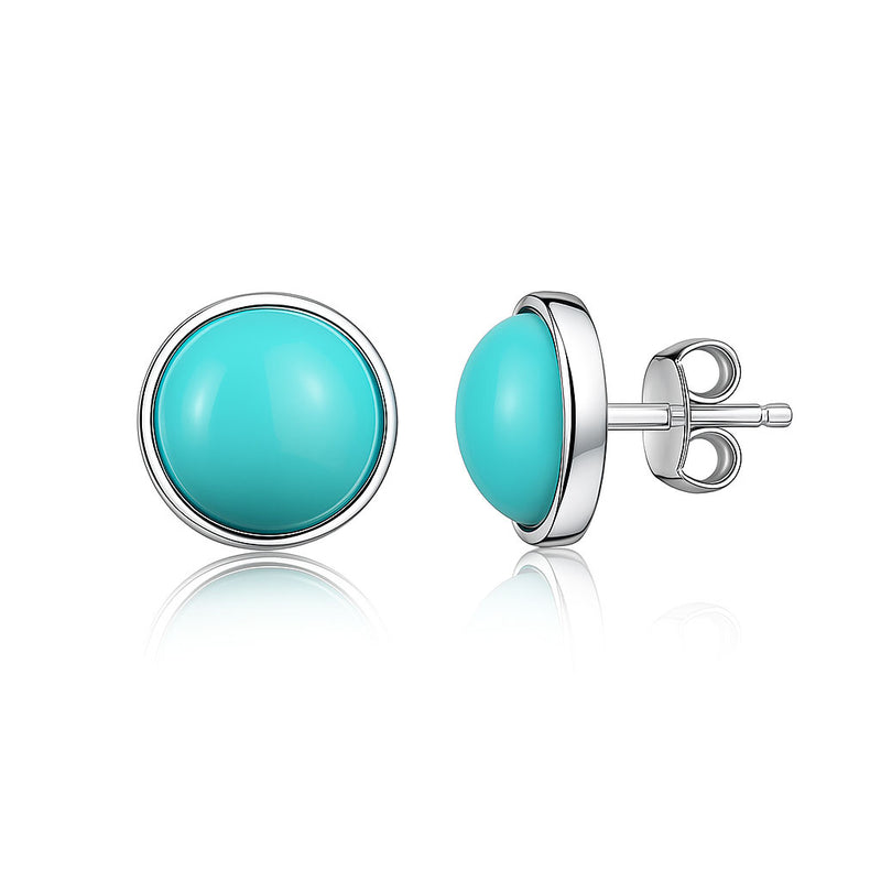 Strieborné náušnice s polodrahokamom