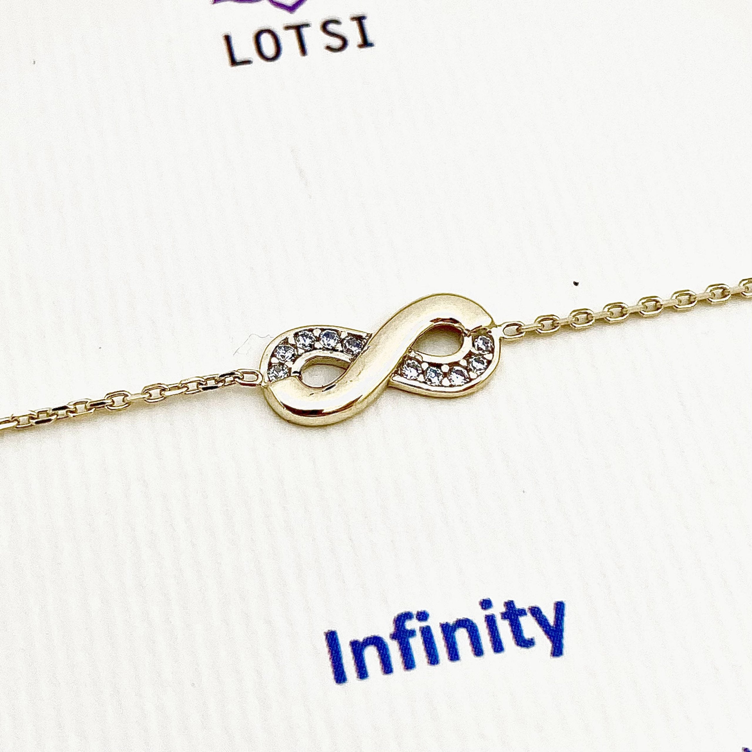 Zlatý náramok Infinity gold