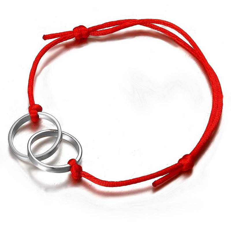 Strieborný náramok Karma