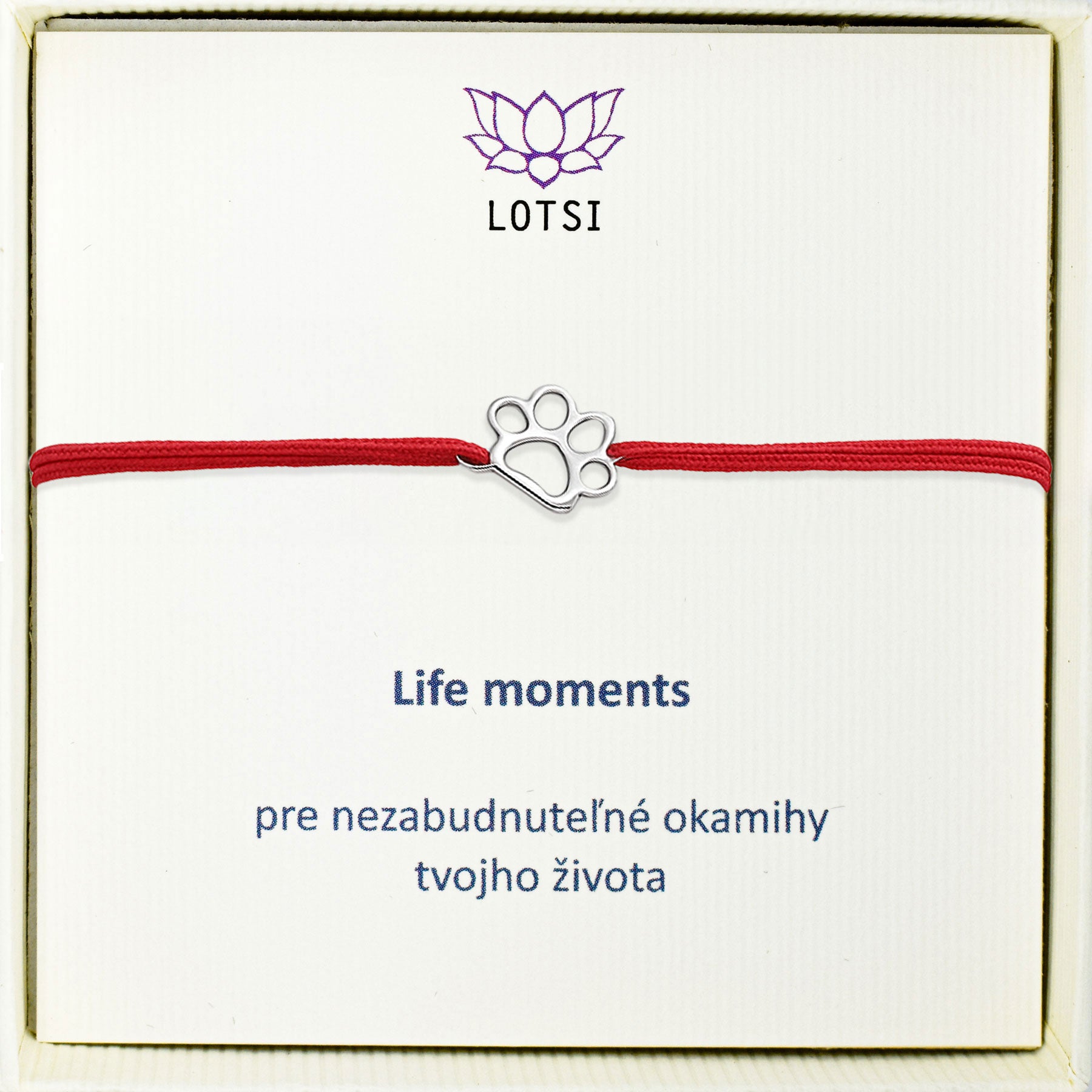 Strieborný náramok Life moments