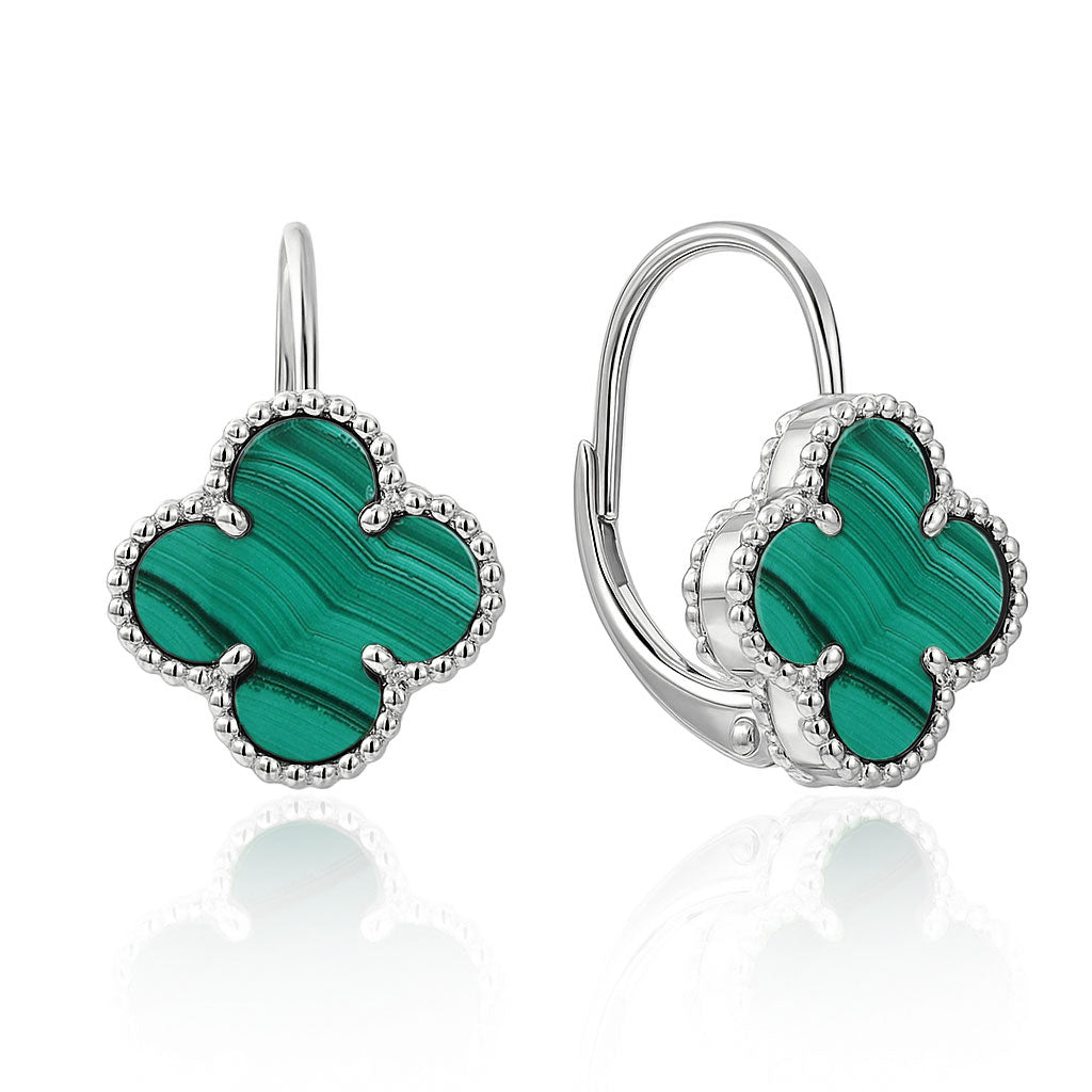 Strieborné náušnice s polodrahokamom