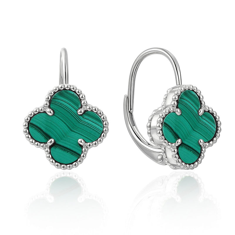 Strieborné náušnice s polodrahokamom