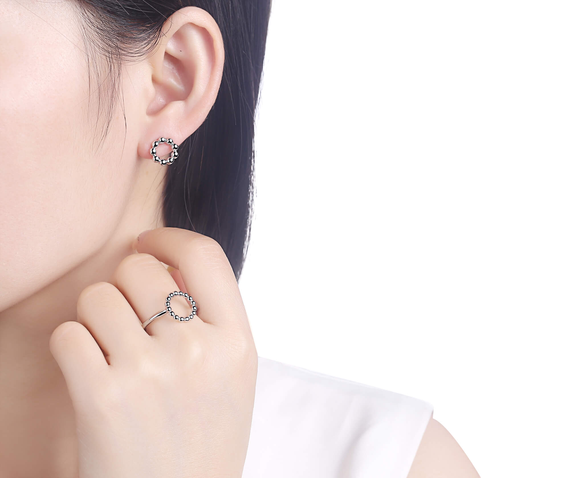 Strieborné náušnice