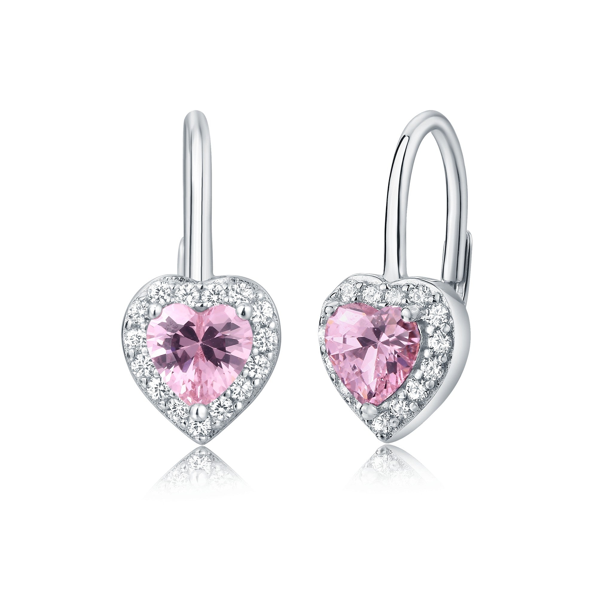 strieborne-nausnice-ruzove-srdiecka