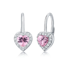 strieborne-nausnice-ruzove-srdiecka