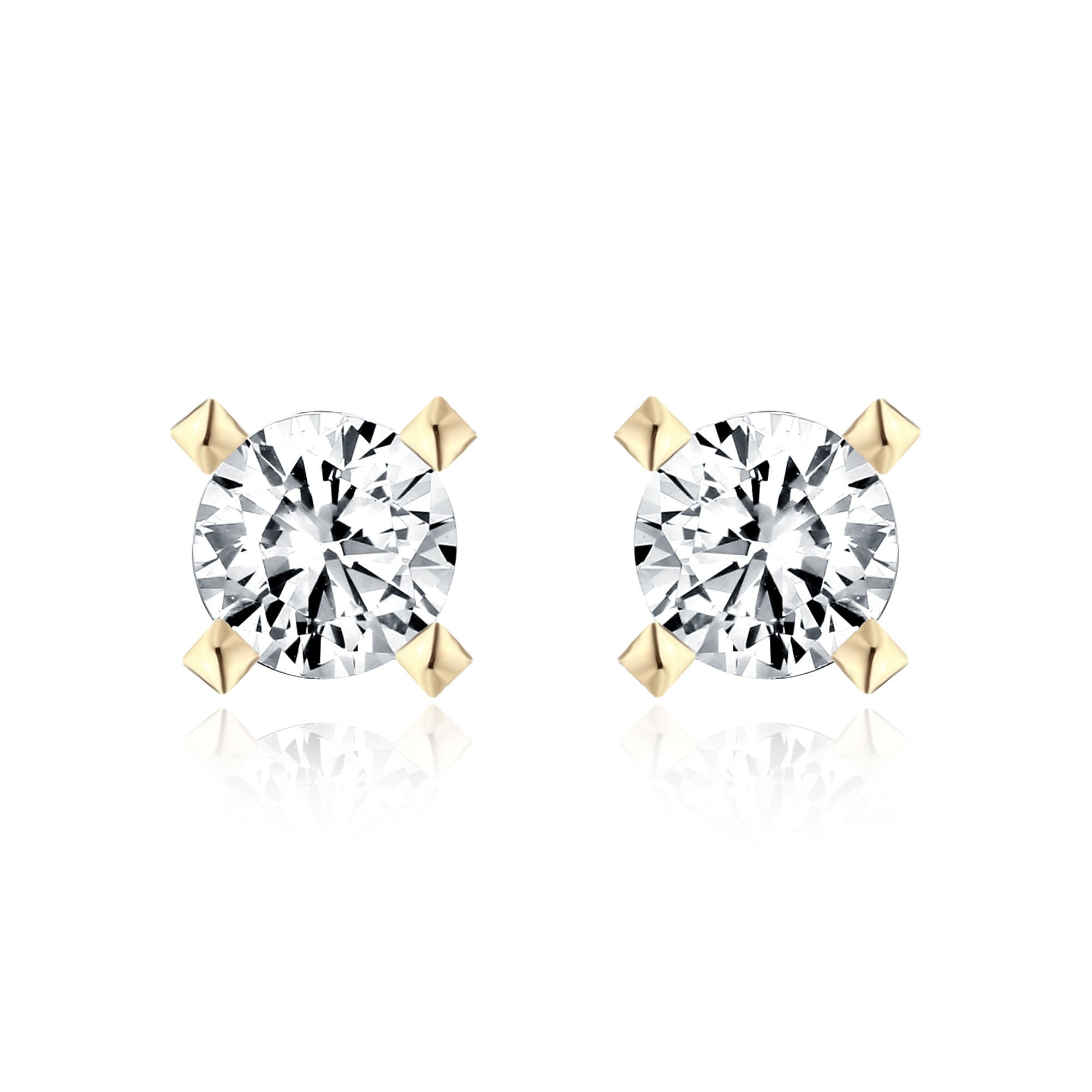 Zlaté náušnice šróbovacie